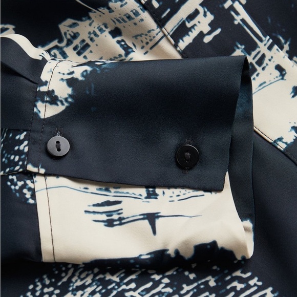 H&M Stockholm Satin Print Maxi Dress - Oversized (Fits up to XL) 26-27” PTP - Picture 7 of 7